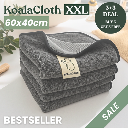 KoalaCloth XXL Bundle (60x40cm) – Streak-Free Cleaning With Just Water
