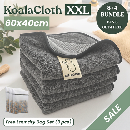 KoalaCloth XXL Bundle (60x40cm) – Streak-Free Cleaning With Just Water