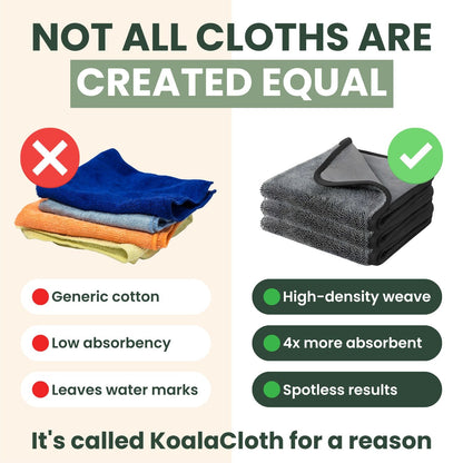 KoalaCloth XXL (60x40cm) – Streak-Free Cleaning With Just Water